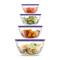 JoyJolt® Glass Mixing Bowls with Lids Set